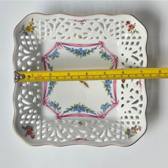 Oscar de la Renta Fine China UH 110 Antoinette West Germany reticulated bowl - Picture 10 of 11